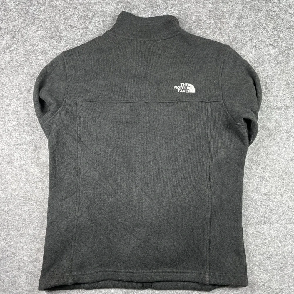 The North Face Jacket Mens M Dark Grey Gordon Lyons Full Zip Fleece Sweater Knit